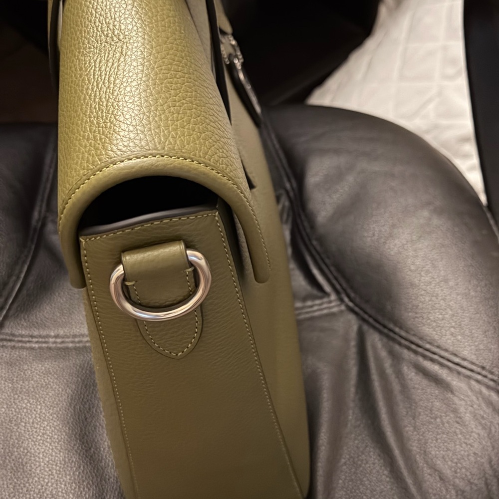 Coach Sage Green Leather Briefcase - Picture 4 of 4